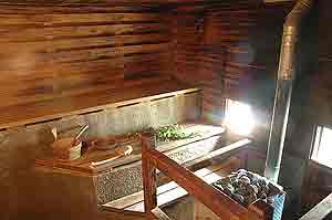  Sauna, inside